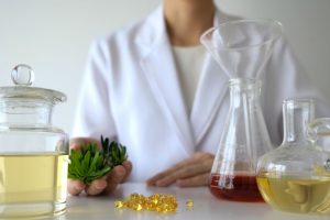 herbalist with herbs for women