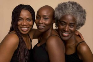 Beautiful healthy black women