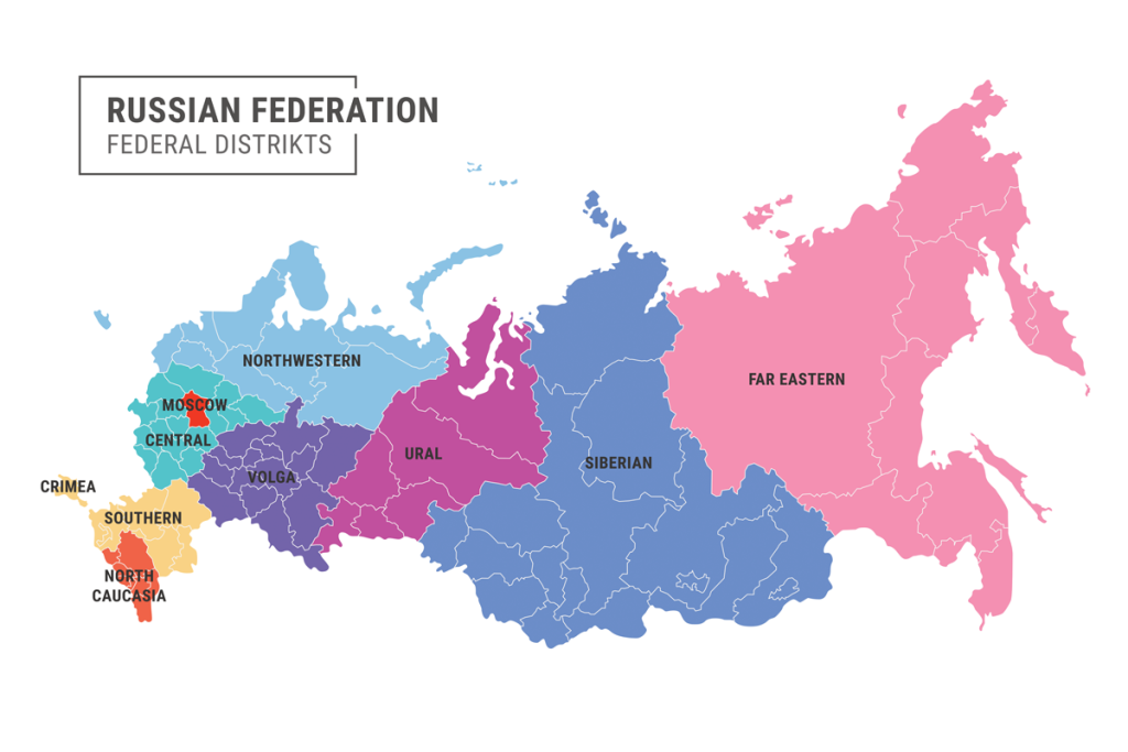 Russia Federation Map