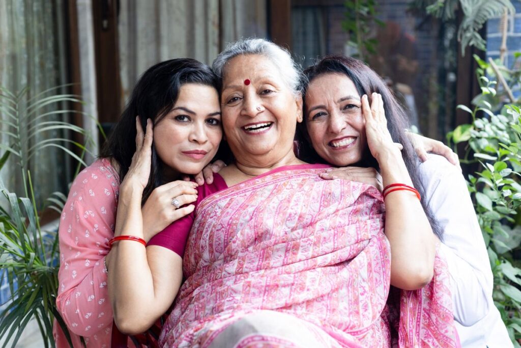 3 generations of indian women