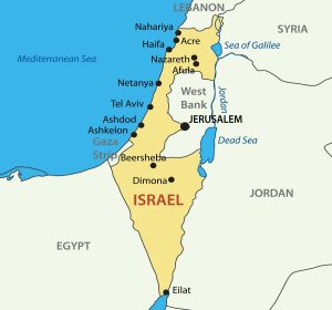 Map of Isarael