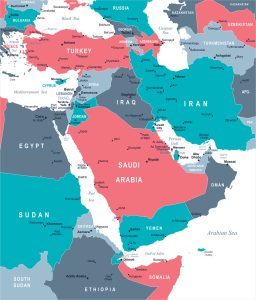 Map of the Middle East