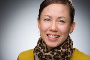 Asian woman takig care of her health