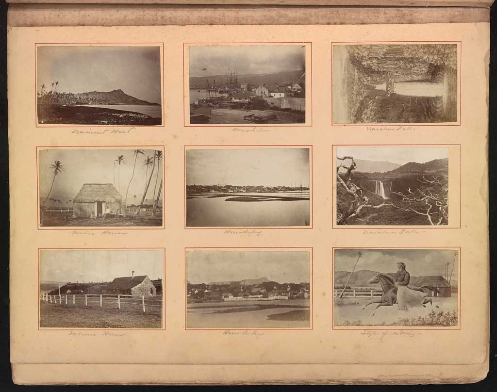 Hawaii album with Honolulu scences