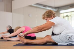 Forward fold yoga pose
