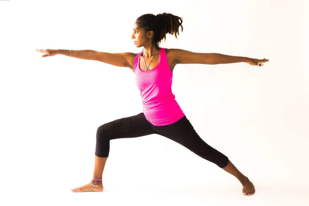 Warrior II yoga pose