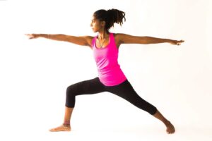 Warrior II yoga pose