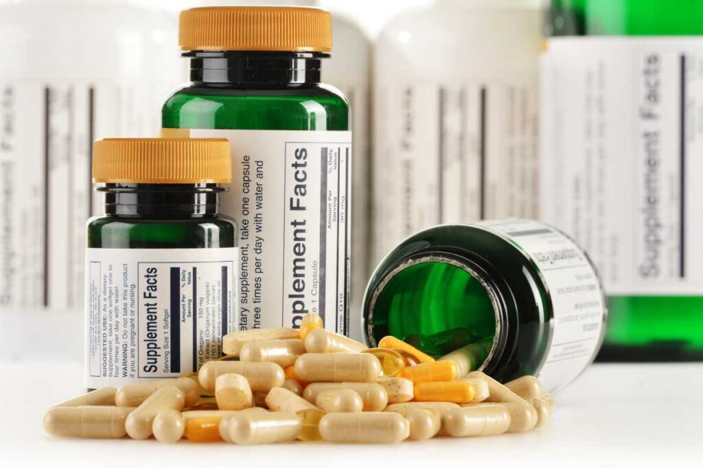 over-the-counter vitamin pill bottles