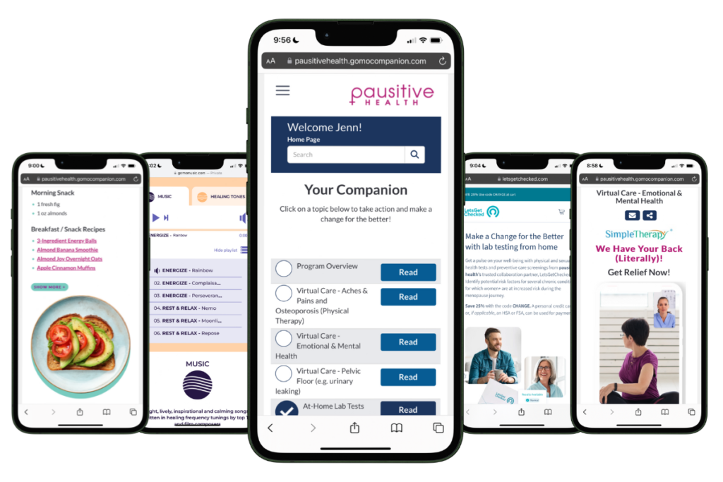 pausitive health program mockup