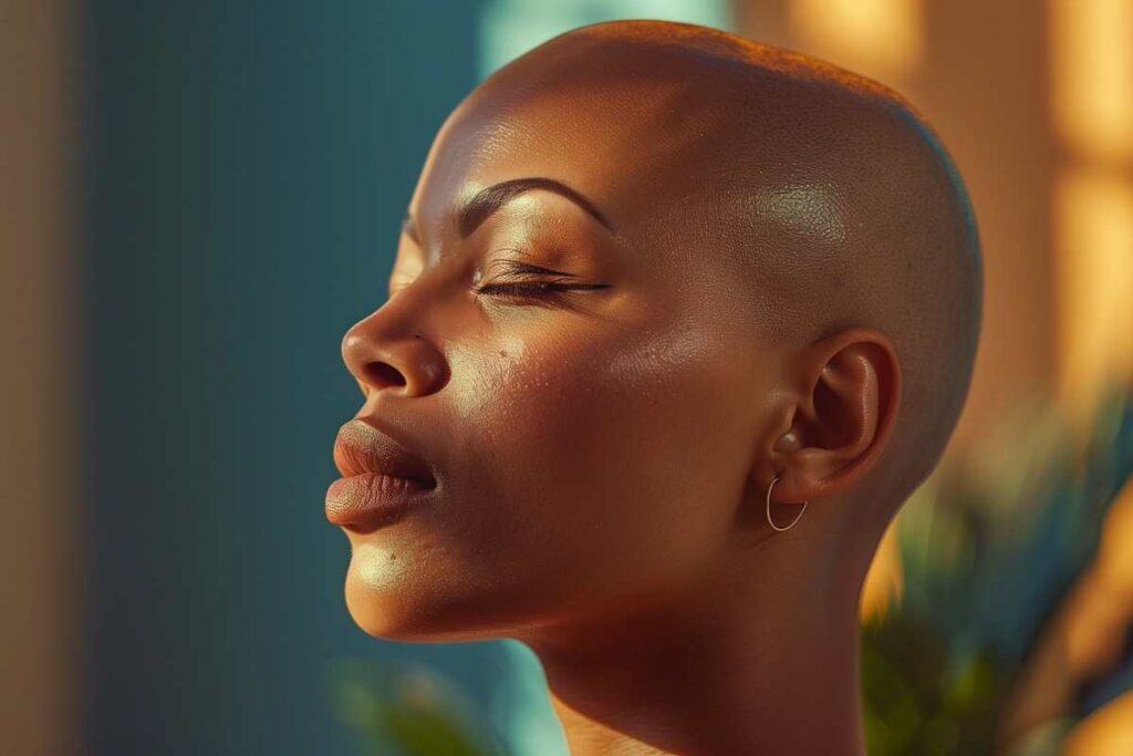 Woman meditating to relieve anxiety