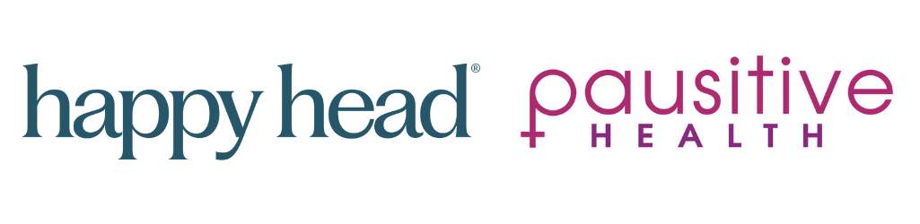 happy head and pausitive health logos